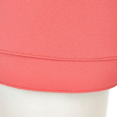 Girls coral pink high waisted shorts